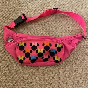 Hot Pink Neon Minnie Mouse Fanny Pack
